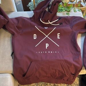 Snowboard/Ski weatherproof hoodie Maroon/Burgundy